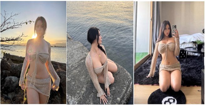 Rachelle Ruth Showcases her Physique Beneath the Waves